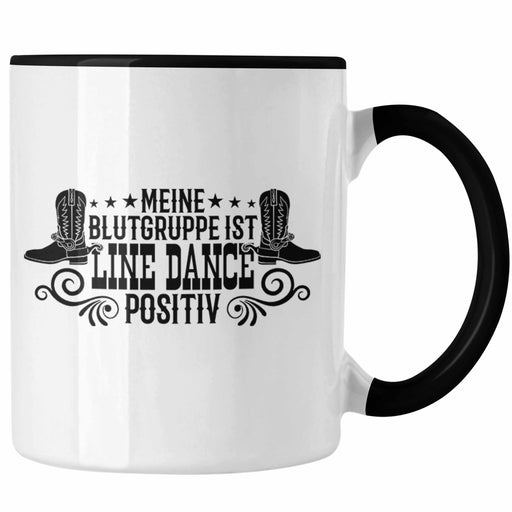 Tasse Line Dance Motiv Geschenk für Line Dance Fans Tänzerin Geschenkidee Spruch Trendation