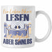 Lesen Tasse Geschenk Spruch Leseratte Bücherwurm Geschenkidee Ein Leben Ohne Lesen Weiß Trendation