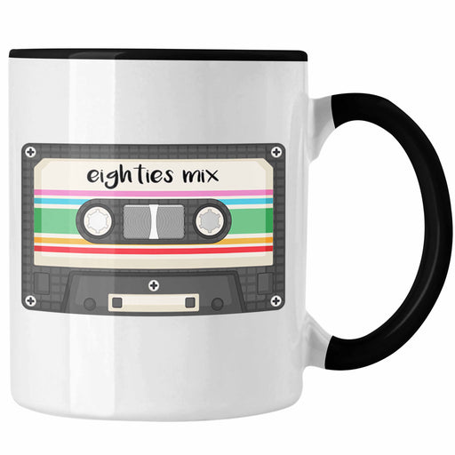 Lustige Tasse "80er Jahre Eighties Mix Kassette" Geschenk für Nostalgie-Fans Trendation