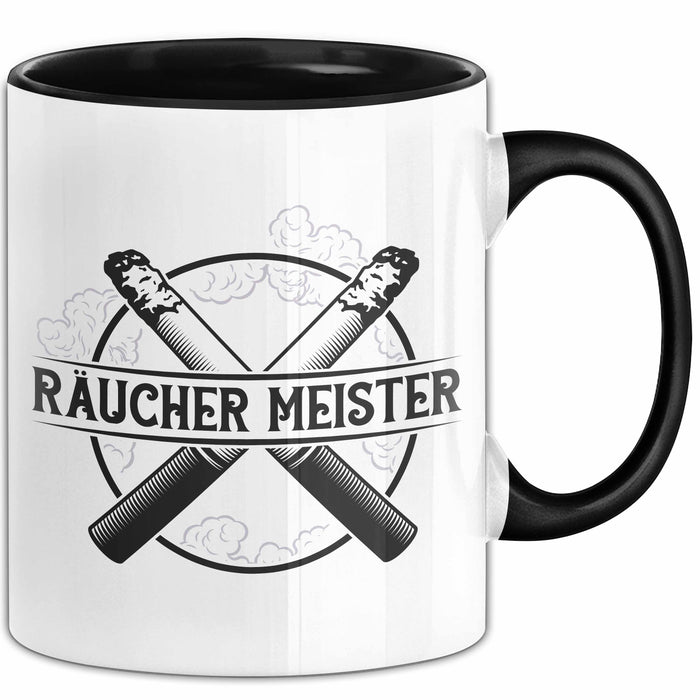 Raucher Geschenk Tasse Spruch Räucher Meister Geschenkidee Rauchen Trendation