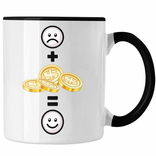 Entrepreneur Geld Tasse Geschenk für Geld Liebhaber :( + Geld = :) Lustige Geschenkidee Geburtstag Trendation