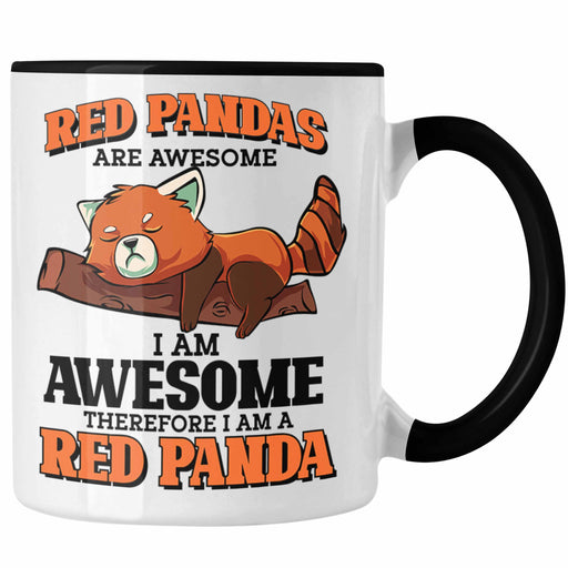 Lustige Roter Panda Tasse Spruch Geschenk für Panda-Liebhaber Trendation