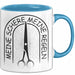 Friseurin Tasse Geschenk Meine Schere Meine Regeln Blau Trendation