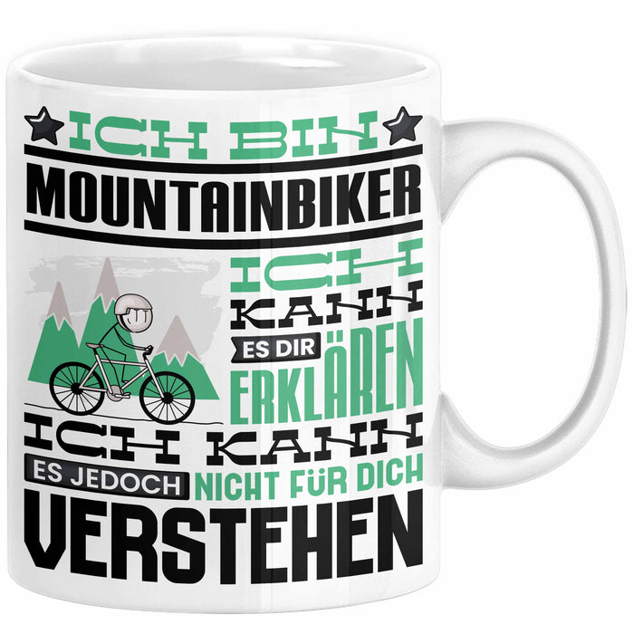 Mountainbiker Geschenk Kaffee-Tasse Geschenkidee für Mountainbiker Ich — TrendationStore