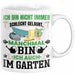 Hobby-Gärtner Geschenk Tasse Ich Bin Nicht immer Schlecht Gelaunt Gärtner Kaffee-Becher Weiß Trendation