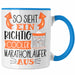 So Sieht Ein Richtig Cooler Marathonläufer Aus Geschenk Tasse Lustiger Spruch Geschenkidee Blau Trendation