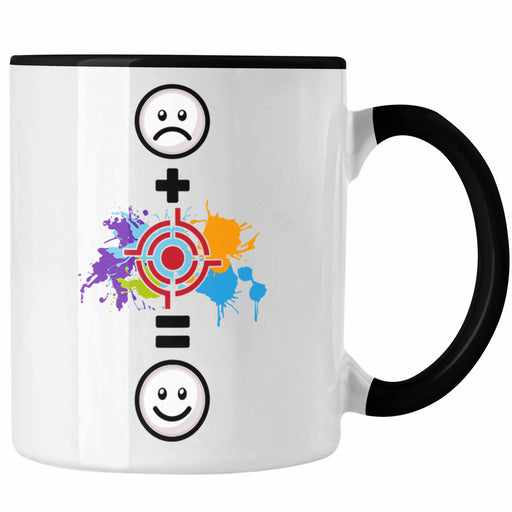Paintball Tasse Geschenk für Paintball-Spieler Lustige Geschenkidee :( + Paintball = :) Geburtstag Trendation