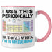 Chemiker Tasse Geschenk I Use This Periodically Kaffeetasse Chemie Student Lehrer Rosa Trendation