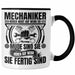 KFZ Mechaniker Tasse Geschenk Spruch Männer KFZ Mechatroniker Geschenkidee Becher Werkstatt Mechaniker Hören Nicht Auf Wenn Sie Müde Sind Trendation