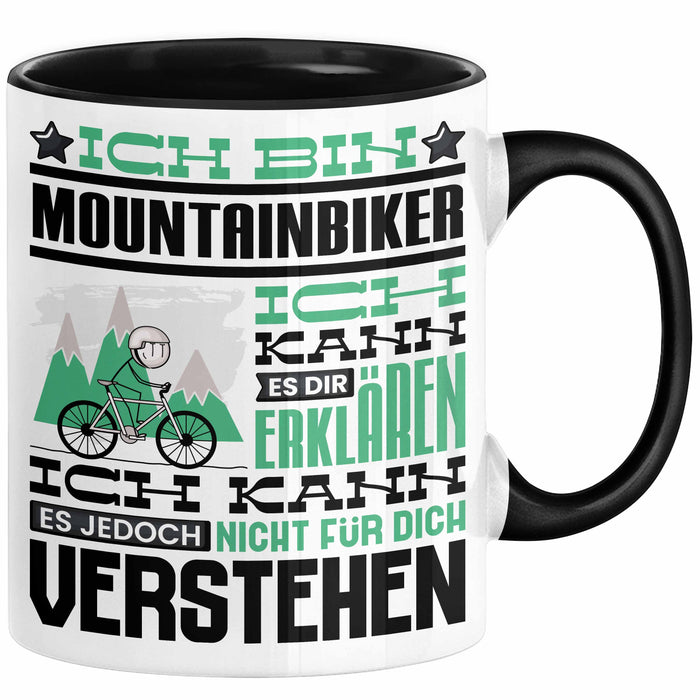 geschenke für mountainbiker Mountainbiker Geschenk Kaffee-Tasse Geschenkidee für Mountainbiker Ich — TrendationStore