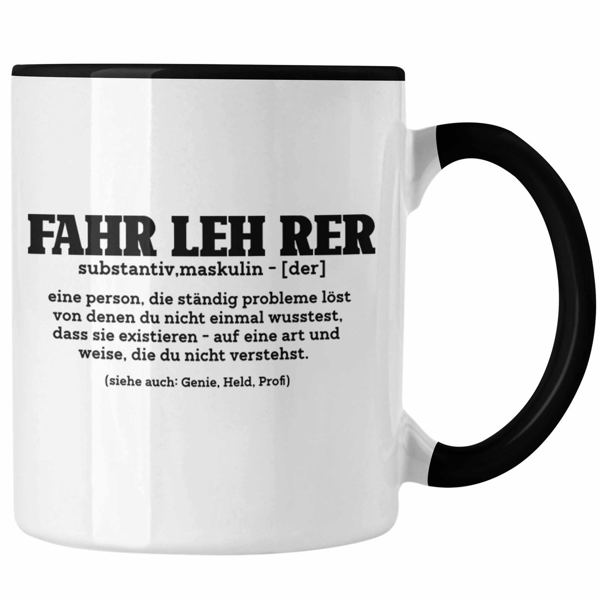 Crealuxe Personalisierte Kaffeetasse – „Die Besten Fahrlehrer Heißen (Name)“ – Keramik, 330 Ml, Spülmaschinengeeignet
