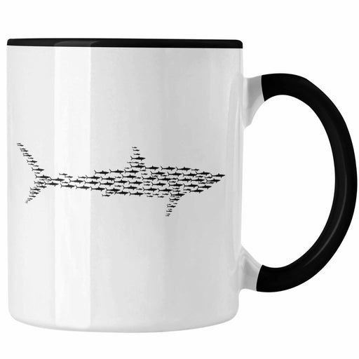 Tasse mit Haifisch-Grafik als Geschenkidee Haifisch Haise Geschenk Trendation