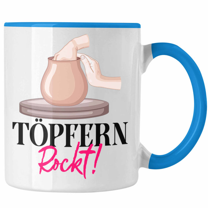 Töpfern Tasse Geschenk Töpferei Keramik Bemalen Handwerk Töpfern Rockt — TrendationStore