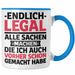 18. Geburtstag Tasse Geschenk Männer Frauen 18er Geschenkidee Lustig Spruch Endlich Legal Alle Sachen Machen Die Ich Davor Auch Schon Gemacht Habe Blau Trendation