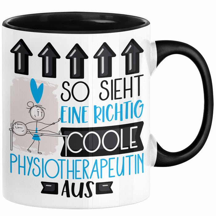 Physiotherapeutin Geschenk Tasse Lustig Geschenkidee für Physiotherapeutin Geburtstag So Sieht Eine Richtig Coole Physiotherapeutin Aus Frauen Spruch Trendation