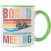 Snowboard Tasse Geschenkidee für Snowboard-Fahrer zum Geburtstag Weihnachten Grün Trendation