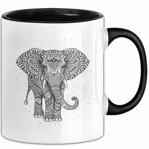Elefant Tasse Geschenk Für Elefanten-Liebhaber Geschenkidee Grafik Mandala Trendation