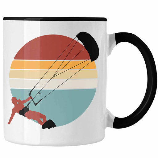Kite Surfen Tasse Geschenk Retro Kitesurfer Geschenkidee Kitesurfing Gadget Männer Trendation