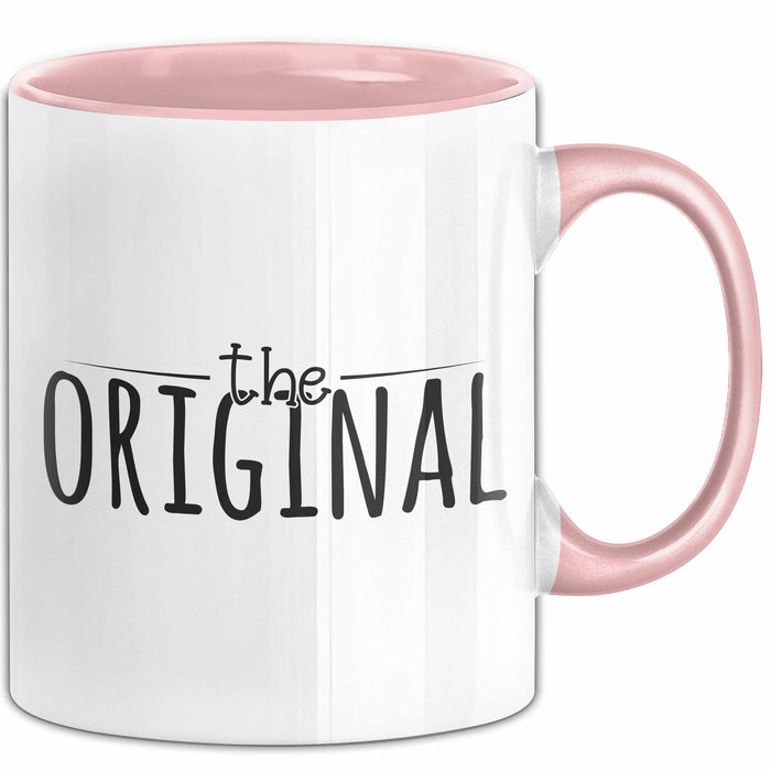 The Original Tasse Geschenk Partner-Tassen Geschwister Kaffee-Becher Rosa Trendation
