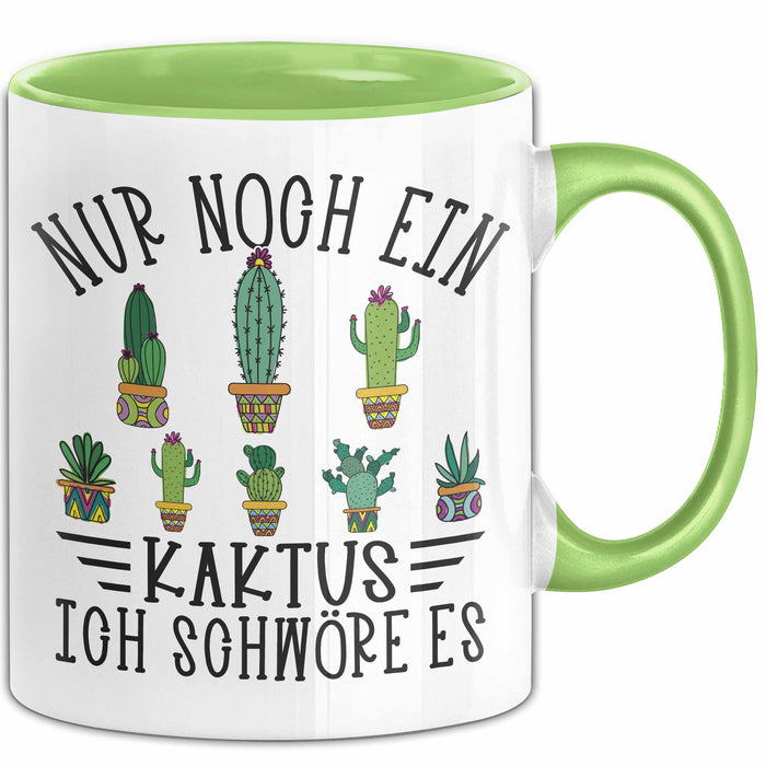 Kaktus Tasse Geschen Noch Noch Einen Kaktus Ich Schwöre Es Kaktus Liebhaber Grün Trendation