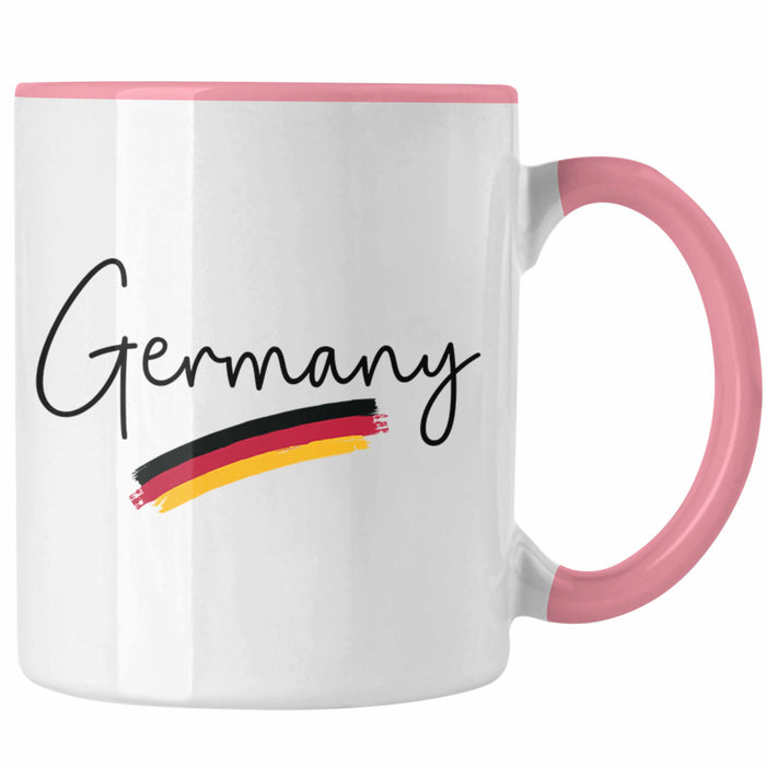 Germany Tasse Deutschland Flagge National Stolz Rosa Trendation