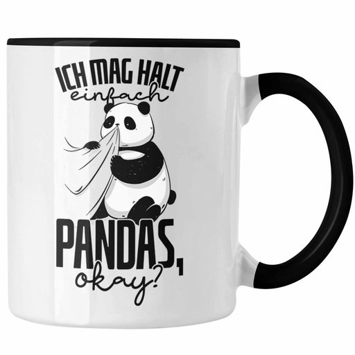 Lustige Panda Tasse Panda-Motiv Geschenk Tierliebhaber Geschenkidee Panda Fans Trendation