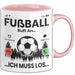 Fussballer Tasse Geschenk Fussballspieler Geschenkidee Fußball Ruft An Kaffee-Becher Rosa Trendation
