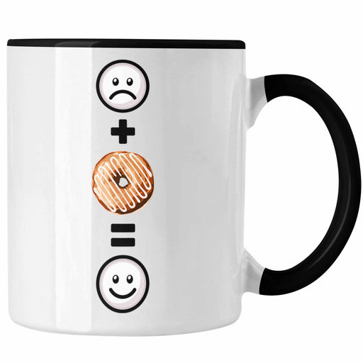 Donut Tasse Geschenk für Donut-Liebhaber :( + Donut = :) Lustige Geschenkidee Geburtstag Trendation