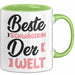 Schwägerin Tasse Geschenk Beste Schwägerin Der Welt Kaffee-Becher Grün Trendation
