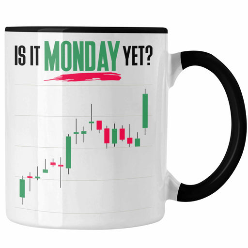 Aktien Tasse "Is It Monday Yet?" Lustiges Geschenk für Trading Aktien Börse Trendation