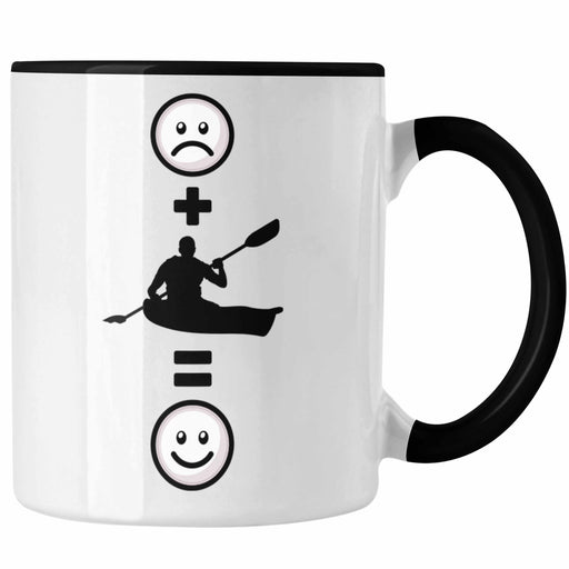 Kajak Tasse Geschenk für Kajakfahrer :( + Kajak = :) Lustige Geschenkidee Geburtstag Trendation