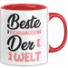 Schwägerin Tasse Geschenk Beste Schwägerin Der Welt Kaffee-Becher Rot Trendation