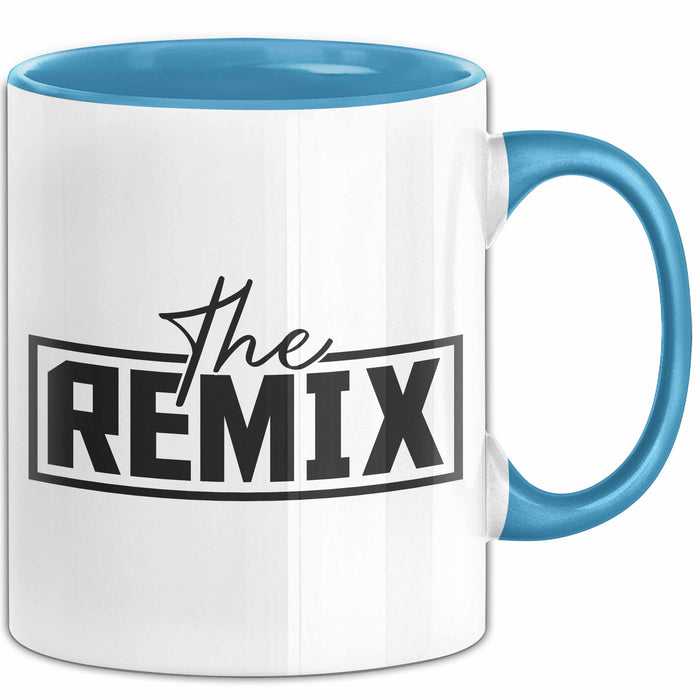 The Remix Tasse Geschenk Partner-Tassen Geschwister Kaffee-Becher Blau Trendation
