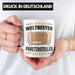 Weltbester Paketbote Paketzusteller Tasse Geschenkidee Postbote Spruch Weiß Trendation
