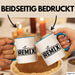 The Remix Tasse Geschenk Partner-Tassen Geschwister Kaffee-Becher Blau Trendation