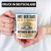 Forstarbeiter Tasse Geschenk Spruch Holzarbeiter Forstwirt Kettensäge in den Händen Blau Trendation