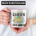 Garten Tasse Geschenk Spruch Hobby-Gärtner Geschenkidee Ein Leben Ohne Garten Rosa Trendation