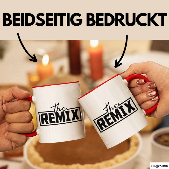 The Remix Tasse Geschenk Partner-Tassen Geschwister Kaffee-Becher Rot Trendation