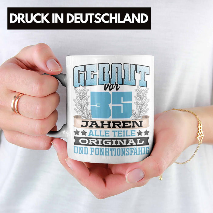 35er Geburtstag Tasse Geschenk Frauen Männer Spruch Gebaut Vor 35er Jahren Weiß Trendation