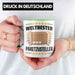 Weltbester Paketbote Paketzusteller Tasse Geschenkidee Postbote Spruch Grün Trendation