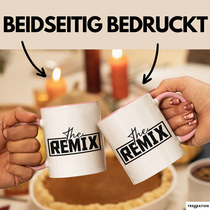 The Remix Tasse Geschenk Partner-Tassen Geschwister Kaffee-Becher Rosa Trendation