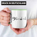 Bassist Tasse Geschenk Bass-Spieler Geschenkidee Kaffee-Becher Herzschlag Grün Trendation