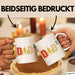 Zwillinge Papa Tasse Geschenk Dad Hoch 2 Geschenkidee Für Zwillings-Papa Vater Kaffee-Becher Weiß Trendation