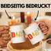 Zwillinge Papa Tasse Geschenk Dad Hoch 2 Geschenkidee Für Zwillings-Papa Vater Kaffee-Becher Rosa Trendation