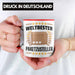 Weltbester Paketbote Paketzusteller Tasse Geschenkidee Postbote Spruch Rot Trendation