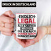 18. Geburtstag Tasse Geschenk Männer Frauen 18er Geschenkidee Lustig Spruch Endlich Legal Alle Sachen Machen Die Ich Davor Auch Schon Gemacht Habe Rosa Trendation