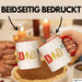 Zwillinge Papa Tasse Geschenk Dad Hoch 2 Geschenkidee Für Zwillings-Papa Vater Kaffee-Becher Rot Trendation
