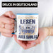 Lesen Tasse Geschenk Spruch Leseratte Bücherwurm Geschenkidee Ein Leben Ohne Lesen Blau Trendation