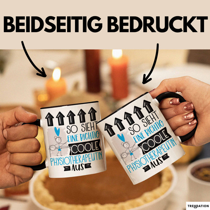 Physiotherapeutin Geschenk Tasse Lustig Geschenkidee für Physiotherapeutin Geburtstag So Sieht Eine Richtig Coole Physiotherapeutin Aus Frauen Spruch Trendation