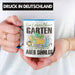 Garten Tasse Geschenk Spruch Hobby-Gärtner Geschenkidee Ein Leben Ohne Garten Blau Trendation